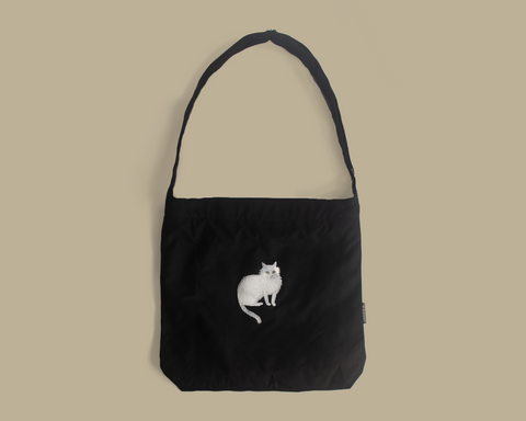 耄耋同春菊葵肩包-黑