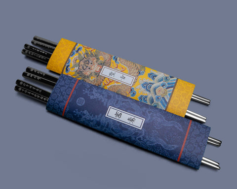 Chopsticks and Chopsticks Pickup / Secret Play Portable Double Chopsticks Set