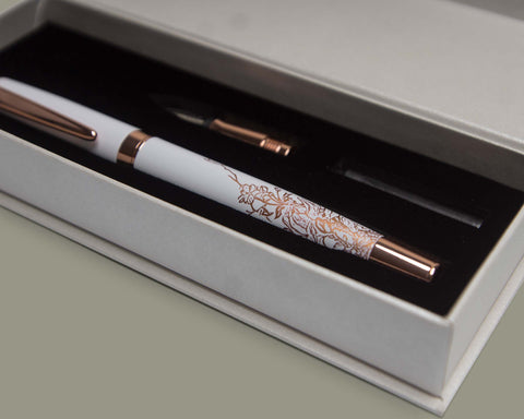 Begonia magnolia dual-use pen set