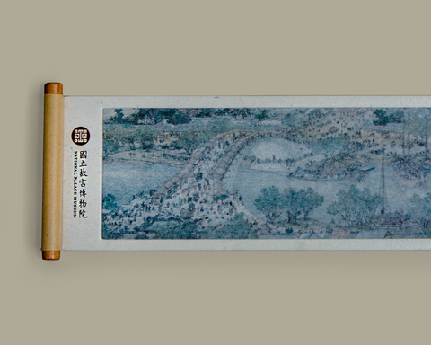 清明上河圖卷軸磁鐵