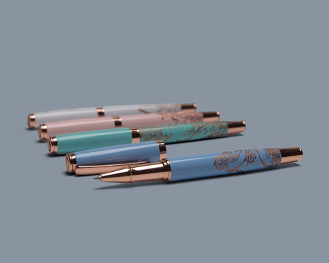 Poppy Butterfly Double Pen Set